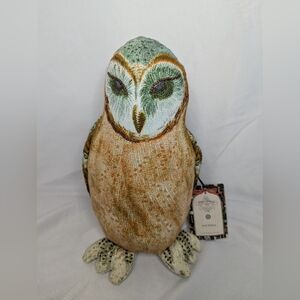 NWT John Derian Decorative Owl Pillow